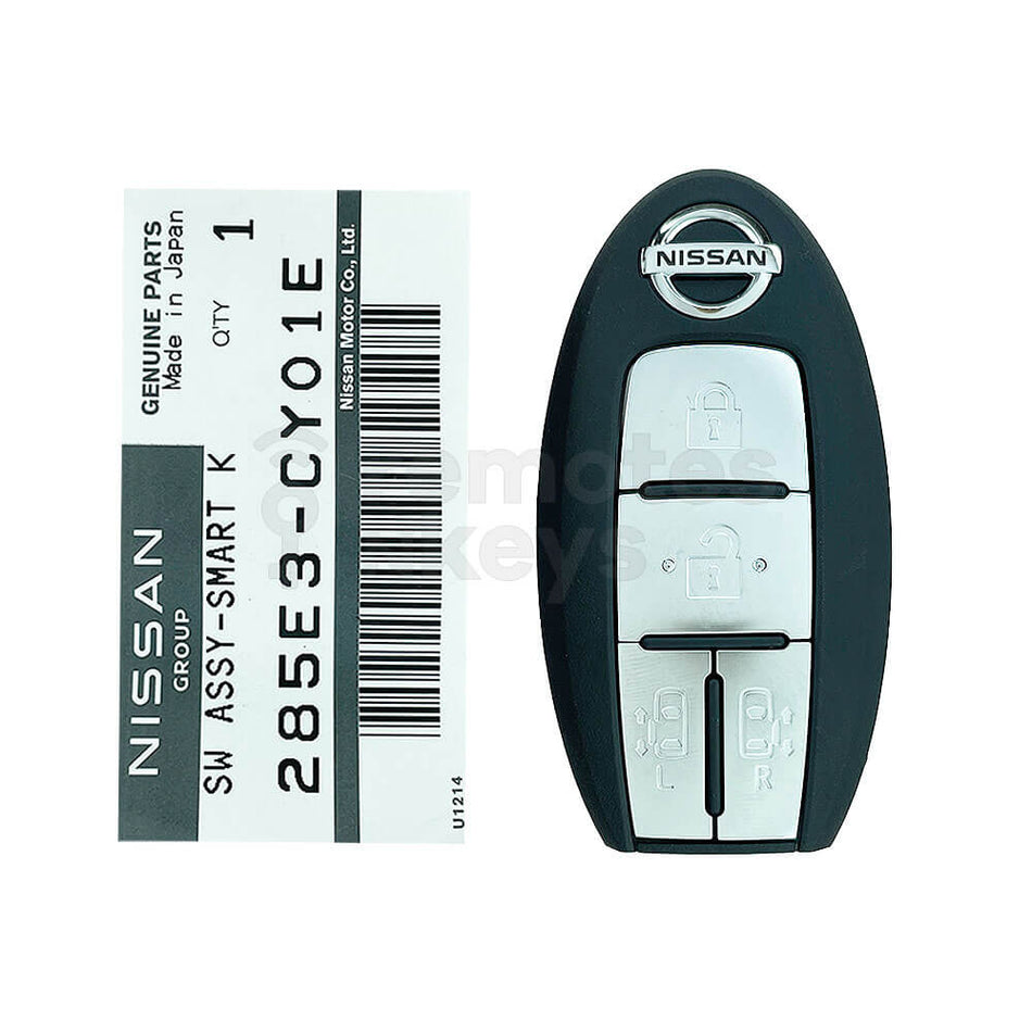 Nissan Elgrand 2006-2010 Genuine 4 Buttons Smart Remote Key 314MHz 285E3-CY01E