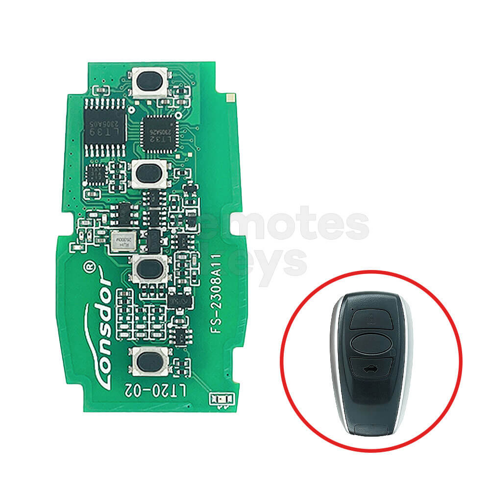 Lonsdor LT20-02 Universal Subaru Smart Remote Key PCB 4 Buttons