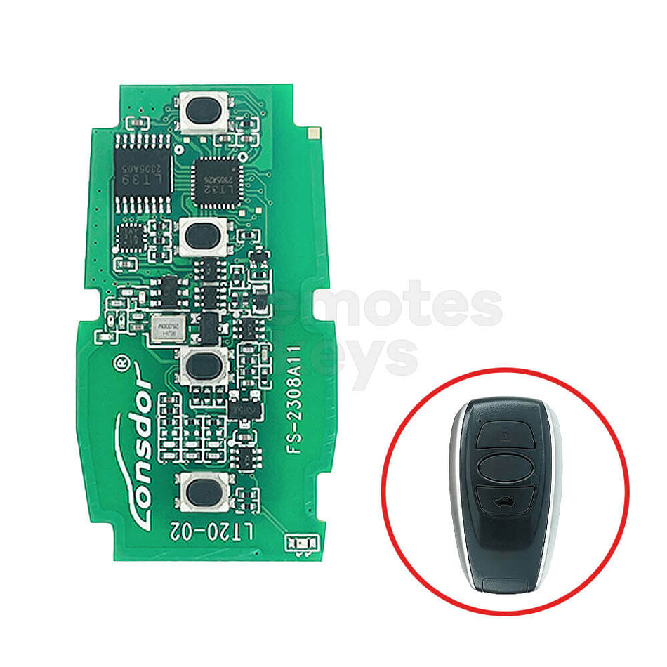 Lonsdor LT20-02 Universal Subaru Smart Remote Key PCB 4 Buttons