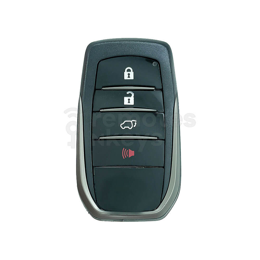 Toyota Land Cruiser 2018 3+1 Buttons Smart Remote Key Shell/Case With Emergency Blade XM38/KEYDIY Compatible