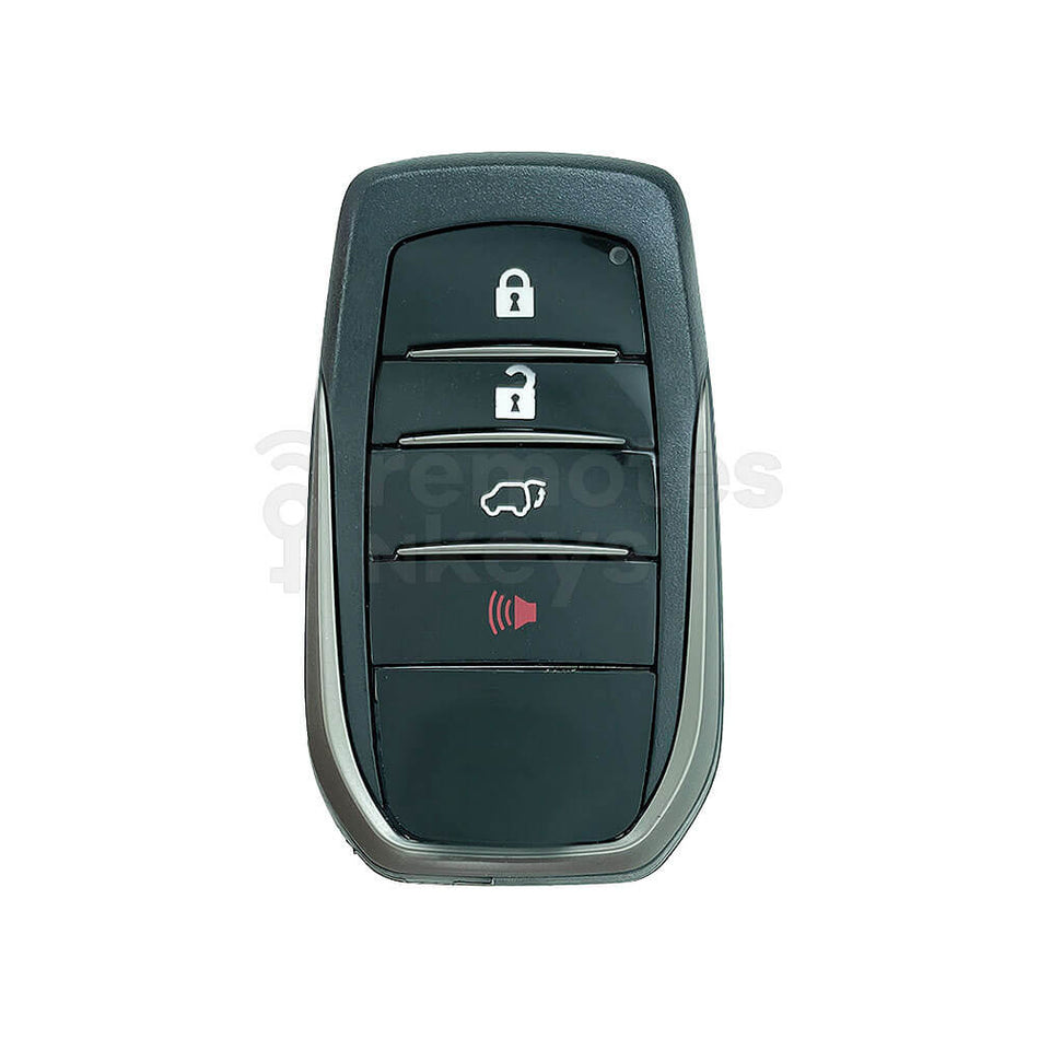 Toyota Land Cruiser 2018 3+1 Buttons Smart Remote Key Shell/Case With Emergency Blade XM38/KEYDIY Compatible