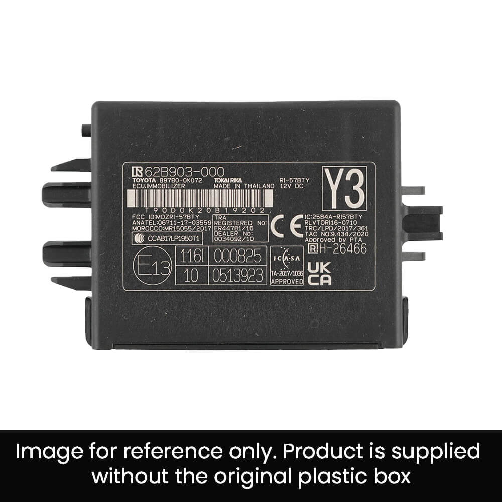 Toyota Hilux 2022 Computer Assy Immobilizer IMMO Box 89780-0K072 FCC ID: MOZRI-57BTY Tested