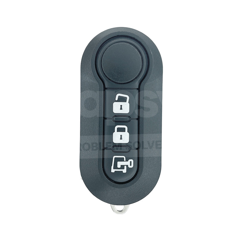 FIAT Delphi BSI 3 Buttons Flip Remote Key ID46 433MHz 71776098 (White Buttons)