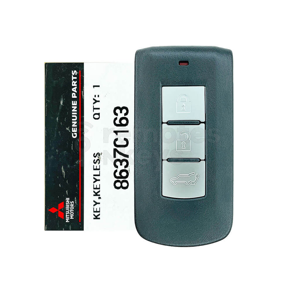 Mitsubishi Pajero/Pajero Sport 2016-2023 Genuine 3 Buttons Smart/Prox Remote Key 433MHz 8637C163 FCC ID: GHR-M014-CS2 Upgraded KOS+