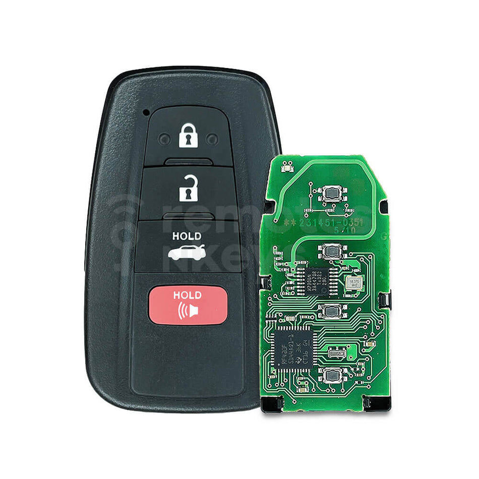 Toyota Camry 2018-2023 Original 3+1 Buttons Smart Remote Key 312/314MHz 89904-06220 Genuine Board / Aftermarket Shell