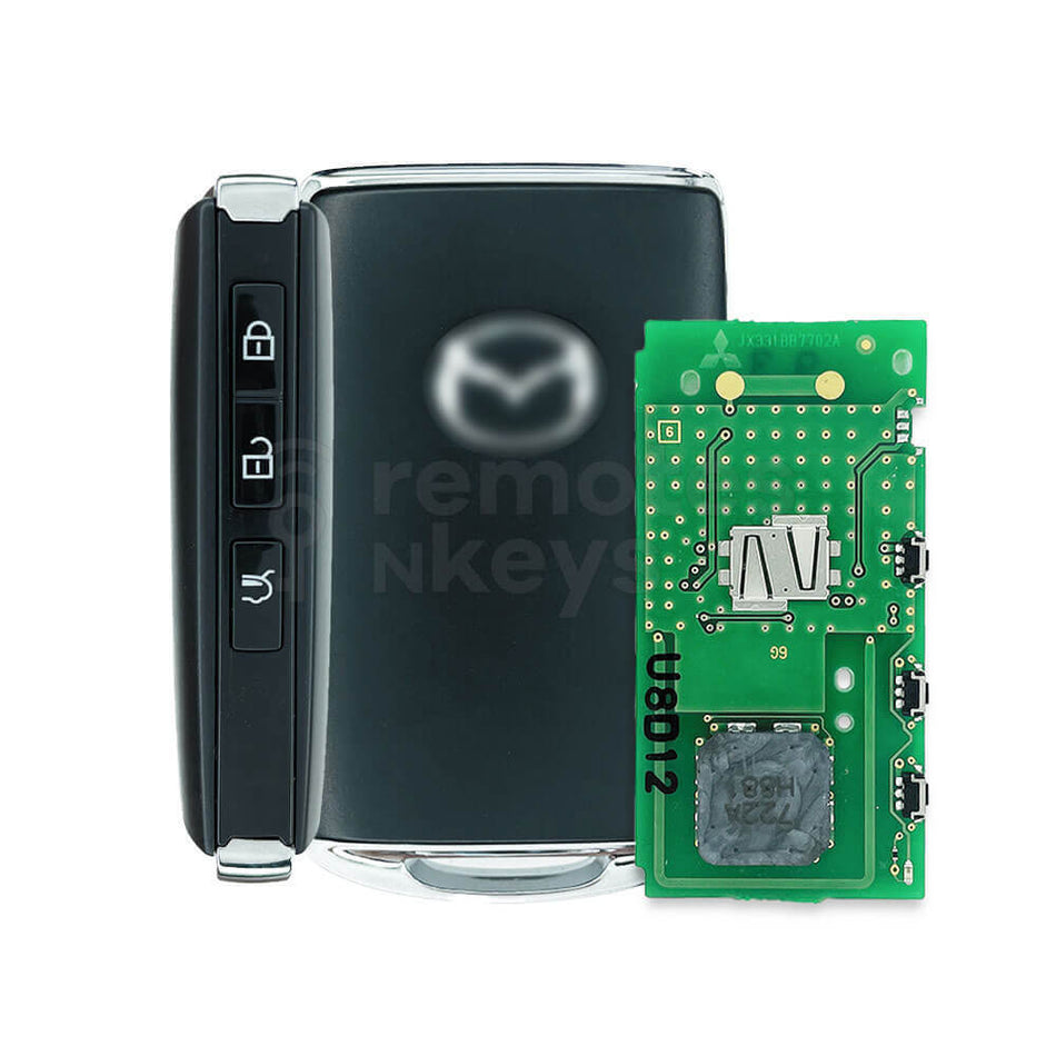 Mazda CX-30 2019-2023 Original 3 Buttons Smart Remote Key 6A 433MHz DFY7-67-5DYB FCC ID: SKE11E-01 Genuine Board / Aftermarket Shell