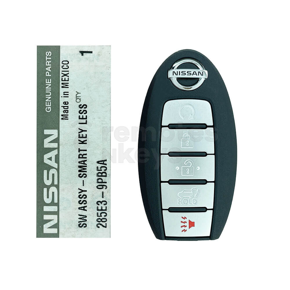 Nissan Pathfinder 2013-2016 Genuine 4+1 Buttons Smart Remote Key ID47 433MHz 285E3-9PB5A / 285E3-9PA5A / 285E3-3KL7A FCC ID: KR5S180144014