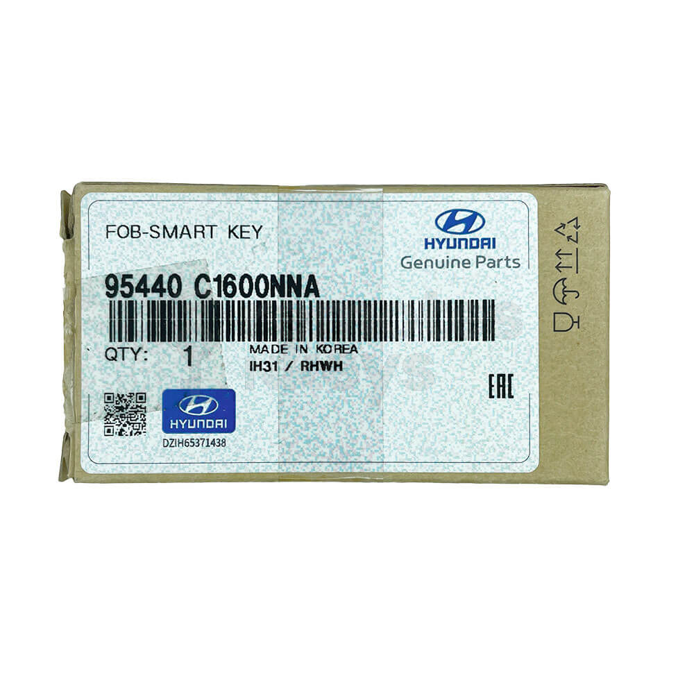 Hyundai Sonata 2018-2019 Genuine 3 Buttons Smart/Prox Remote Key 433MHz 95440-C1600NNA