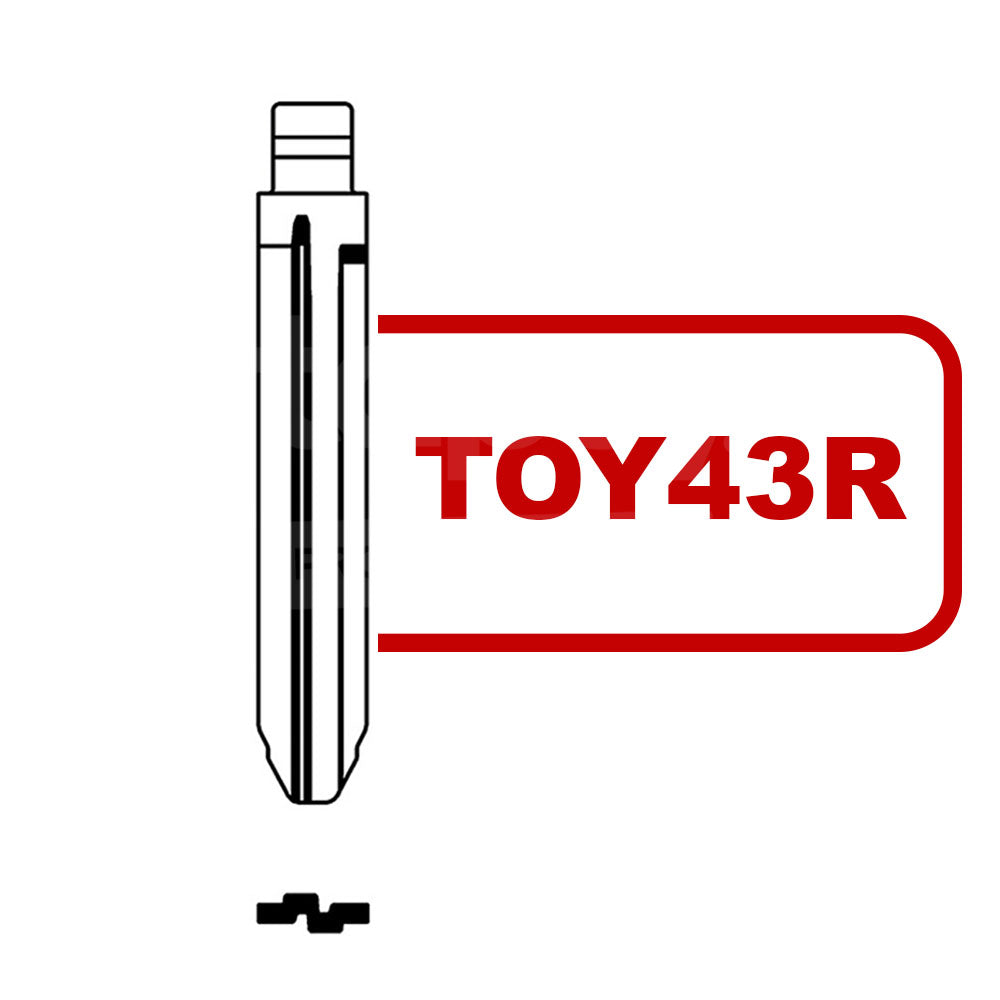 Keydiy Xhorse Universal Flip Remote Blade TOY43R For Toyota/Isuzu