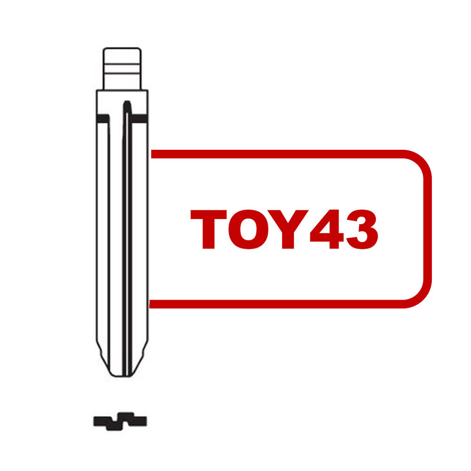 Keydiy Xhorse VVDI Flip Universal Remote Blade TOY43 For Toyota/Lexus