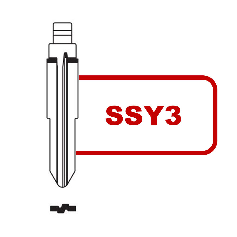 Keydiy Xhorse VVDI Flip Universal Remote Blade SSY3 For Ssangyong