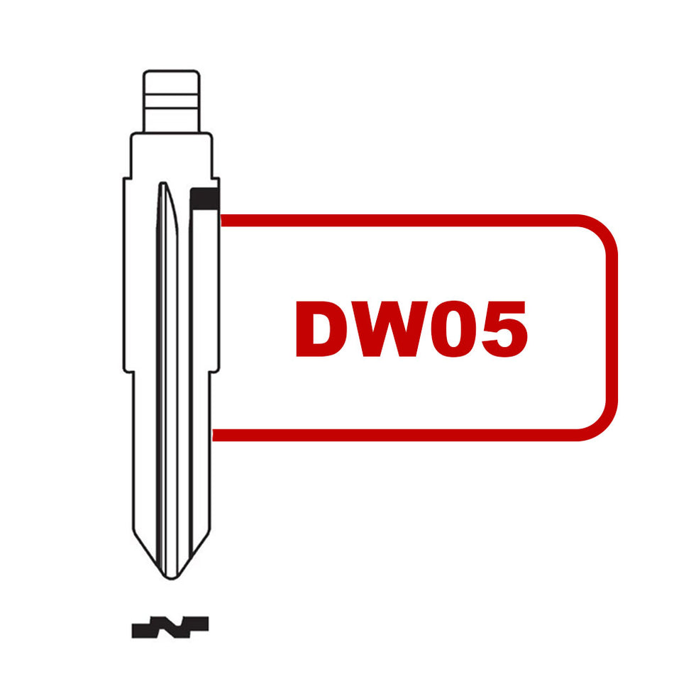 Keydiy Xhorse VVDI Flip Universal Remote Blade DW05 For Daewoo/Opel/Holden