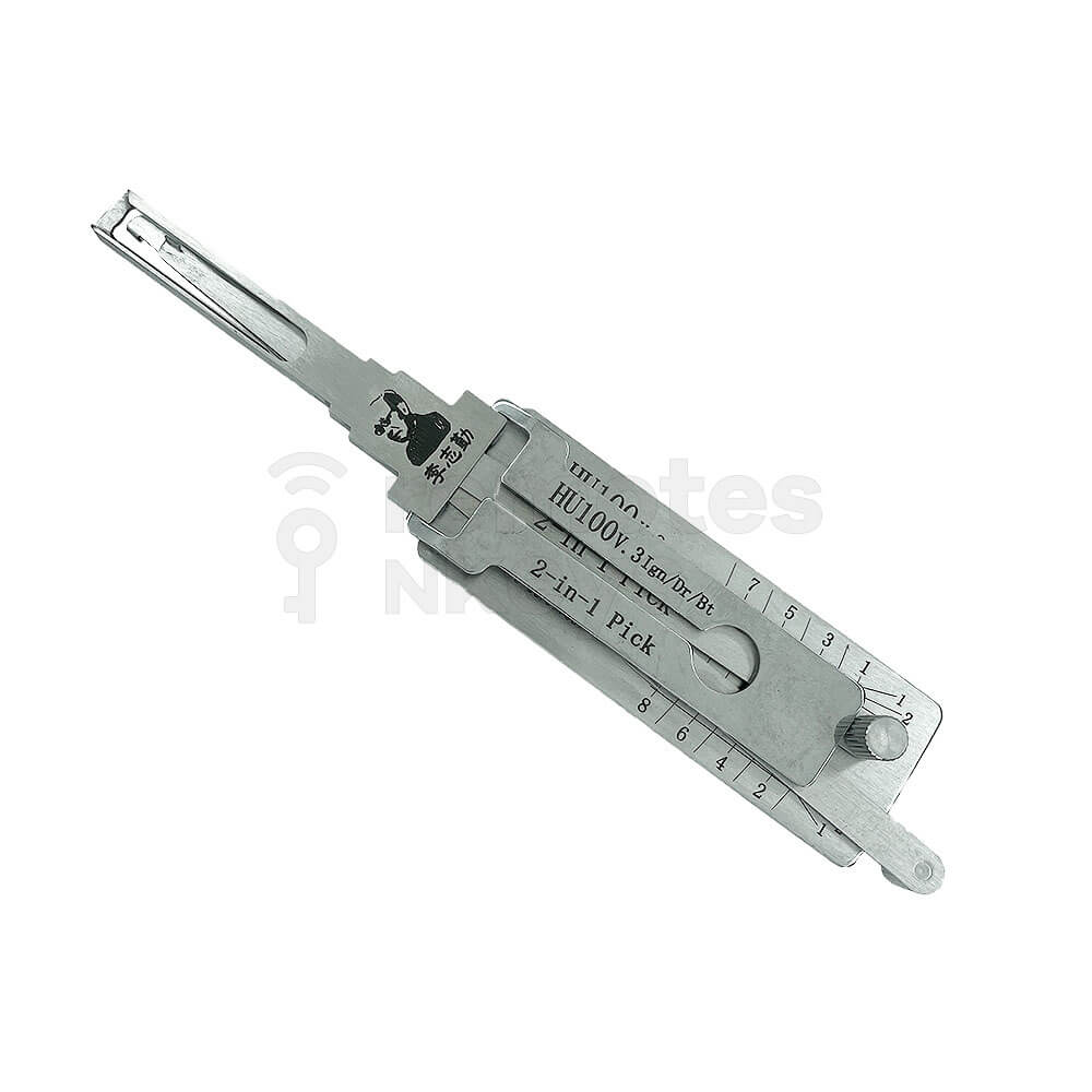 GM Holden/Opel Original Lishi 2-in-1 Pick Decoder Tool HU100+V3-AG Ignition/Door/Boot (8 cuts)