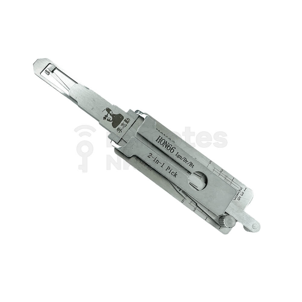 Honda HON66+AG Original Lishi 2-In-1 Pick Decoder (5 Cuts) Ign/Dr/Bt