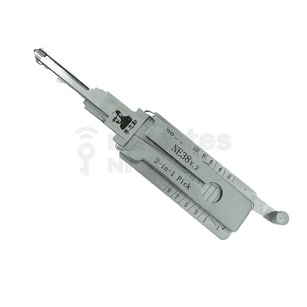 Land Rover MG NE38 Original Lishi 2-In-1 Pick Decoder (10 Cuts)