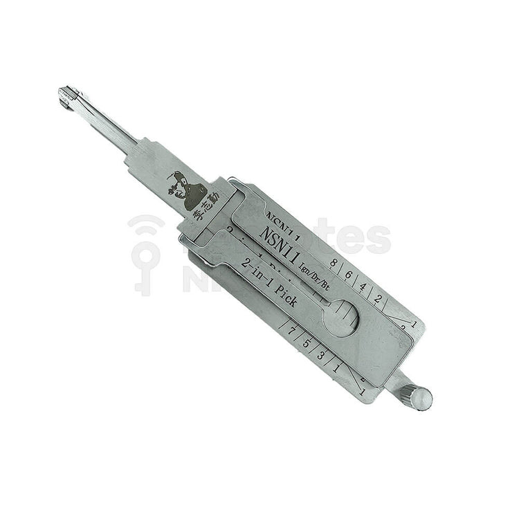 Nissan/Subaru Original Lishi 2-in-1 Pick Decoder Tool NSN11-AG (8 Cuts ...