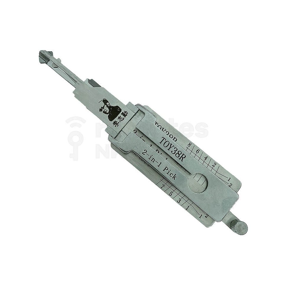 Toyota Daihatsu Daewoo TOY38R/TOY41R/TOY45R/GM22R Original Lishi 2-In-1 Pick Decoder (8 Cuts)