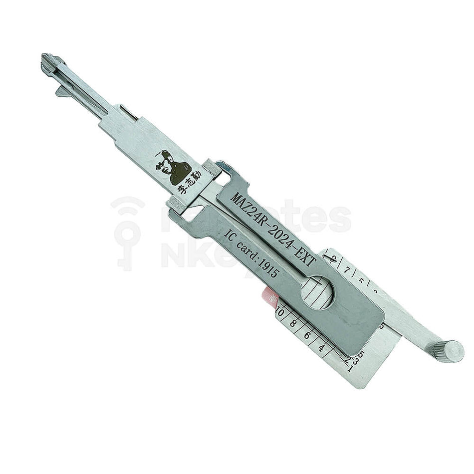 Mazda MAZ24R-2024 Original Lishi 2-In-1 Pick Decoder (10 Cuts Door) EXT (Extended Blade)
