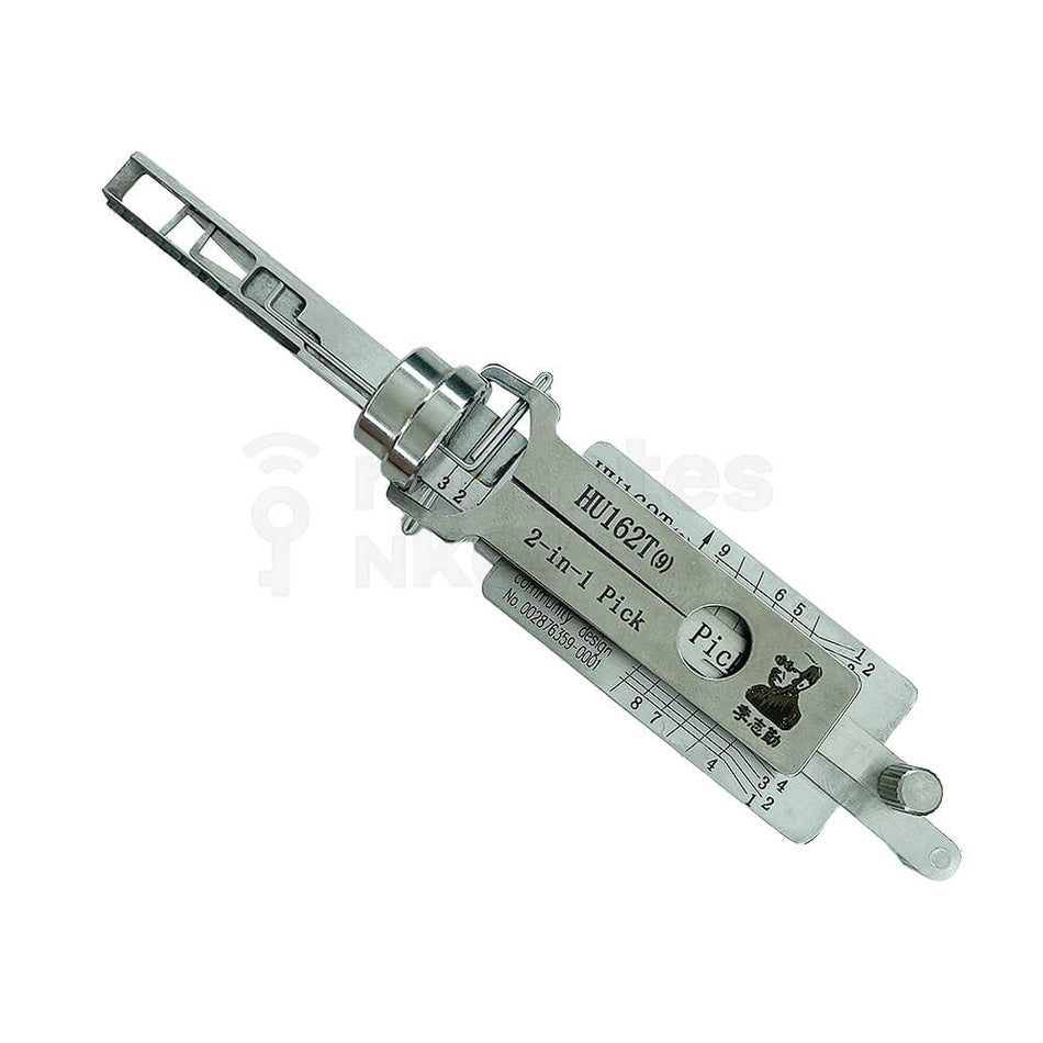 Volkswagen/ Skoda 2016 HU162T(9)V1 Original Lishi 2-In-1 Pick Decoder (9 Cuts – 2 track internal [6 cuts] + side cut [3 cuts] )