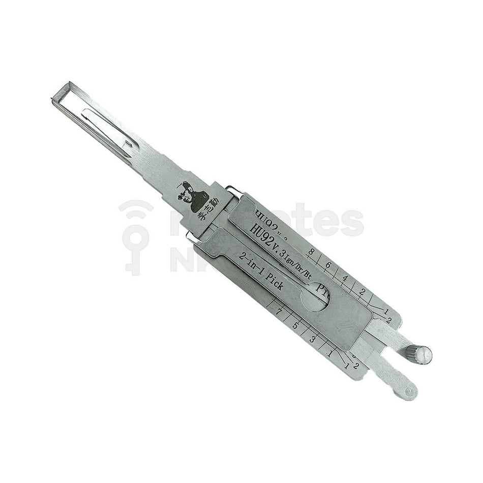 BMW/Mini Original Lishi 2-in-1 Pick Decoder Tool HU92+TWIN AG for Ignition/Door/Boot