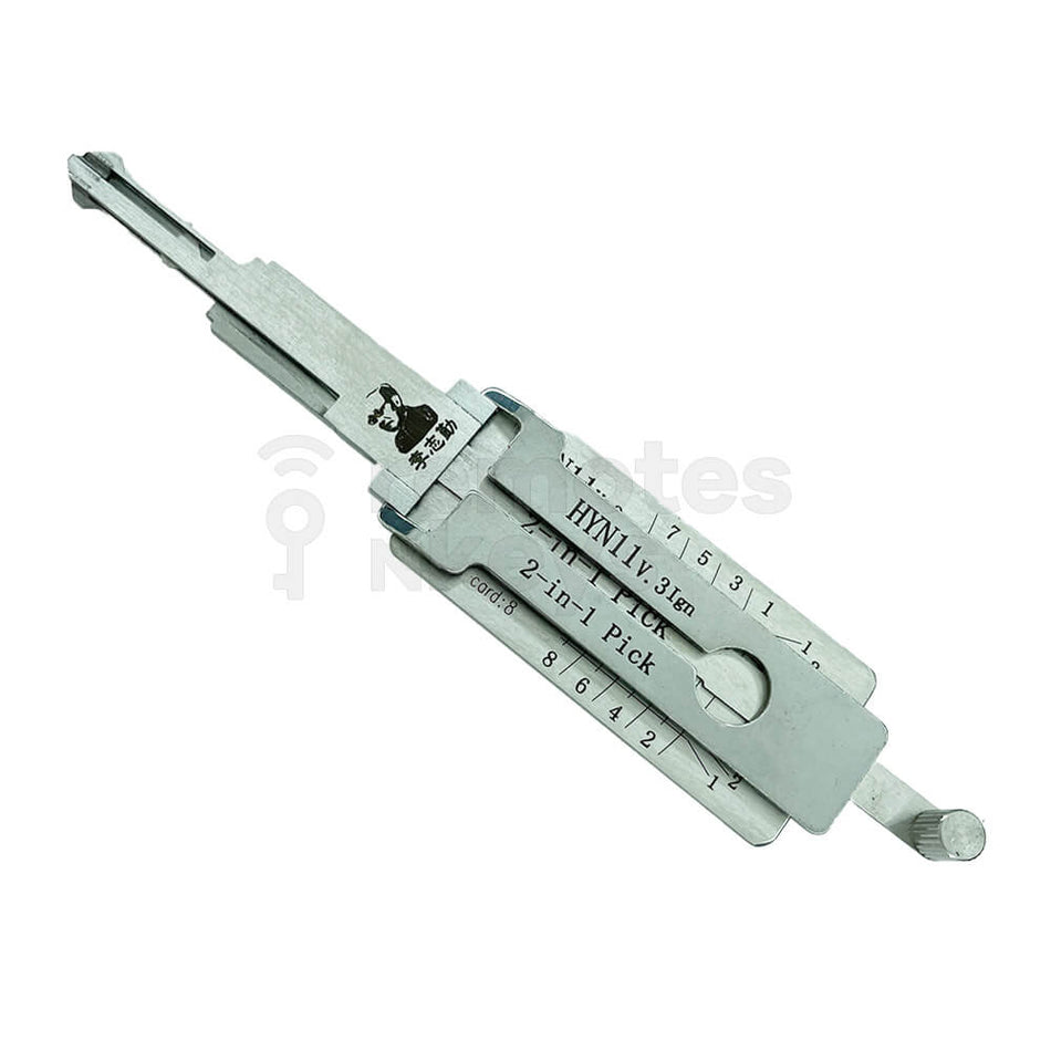 Hyundai HYN11/HYN6 Original Lishi 2-In-1 Pick Decoder (8 Cuts) Ignition