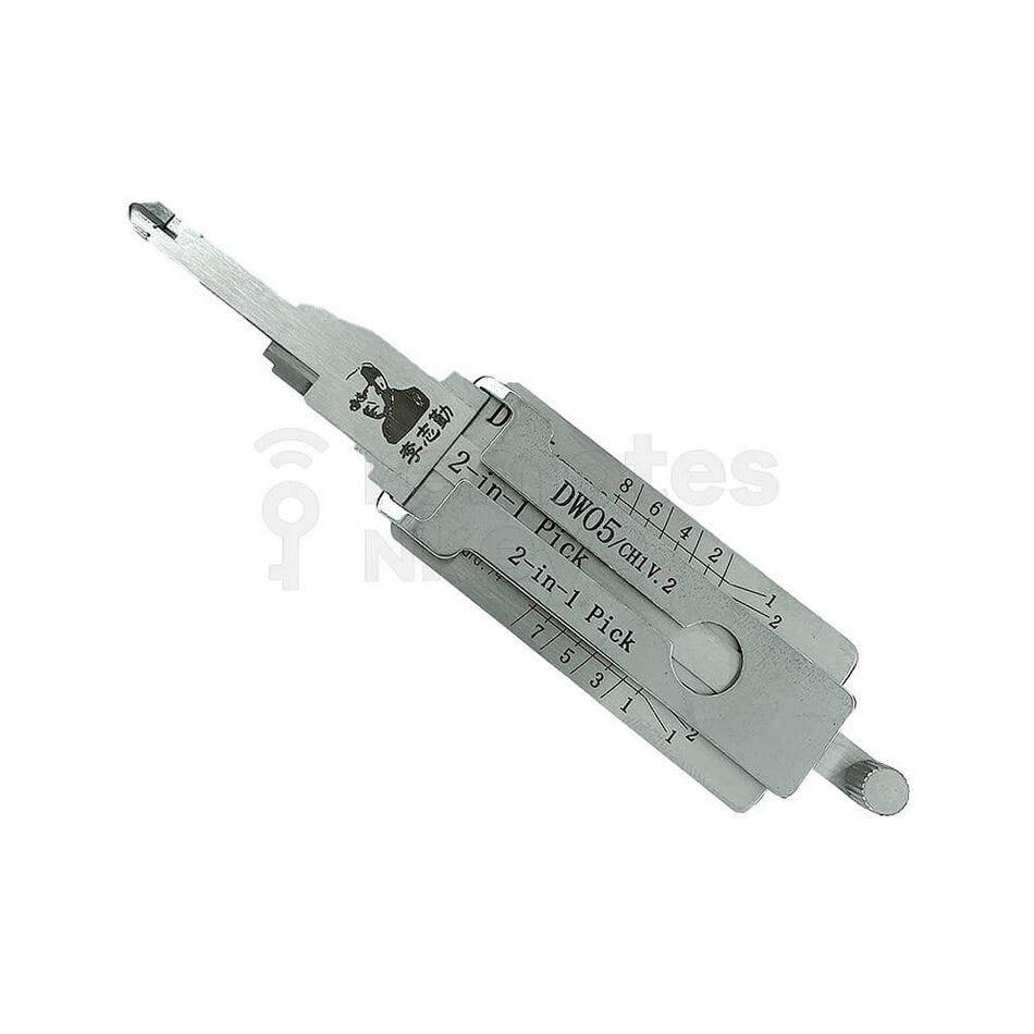 Holden/Daewoo/Chevrolet Original Lishi 2-in-1 Pick Decoder Tool CH1/DW05 DW04 (8 Cuts)