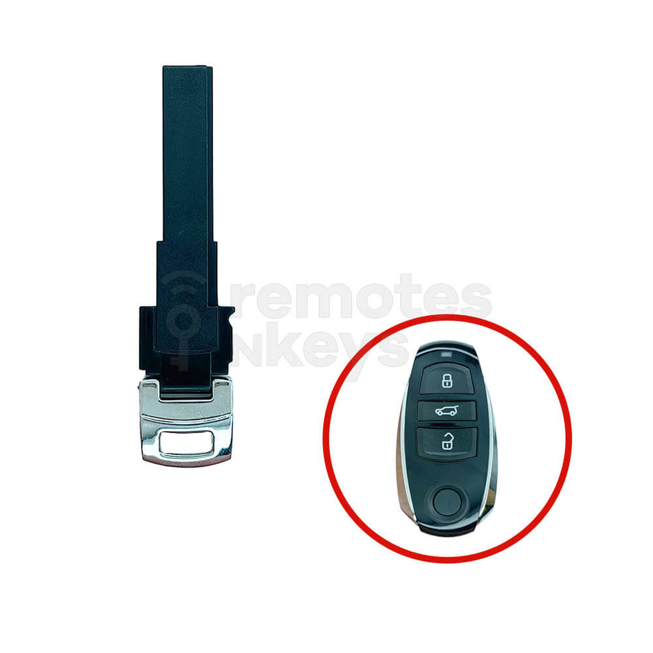 Volkswagen Touareg 2011 Smart Remote Plastic Emergency Blade HU66 