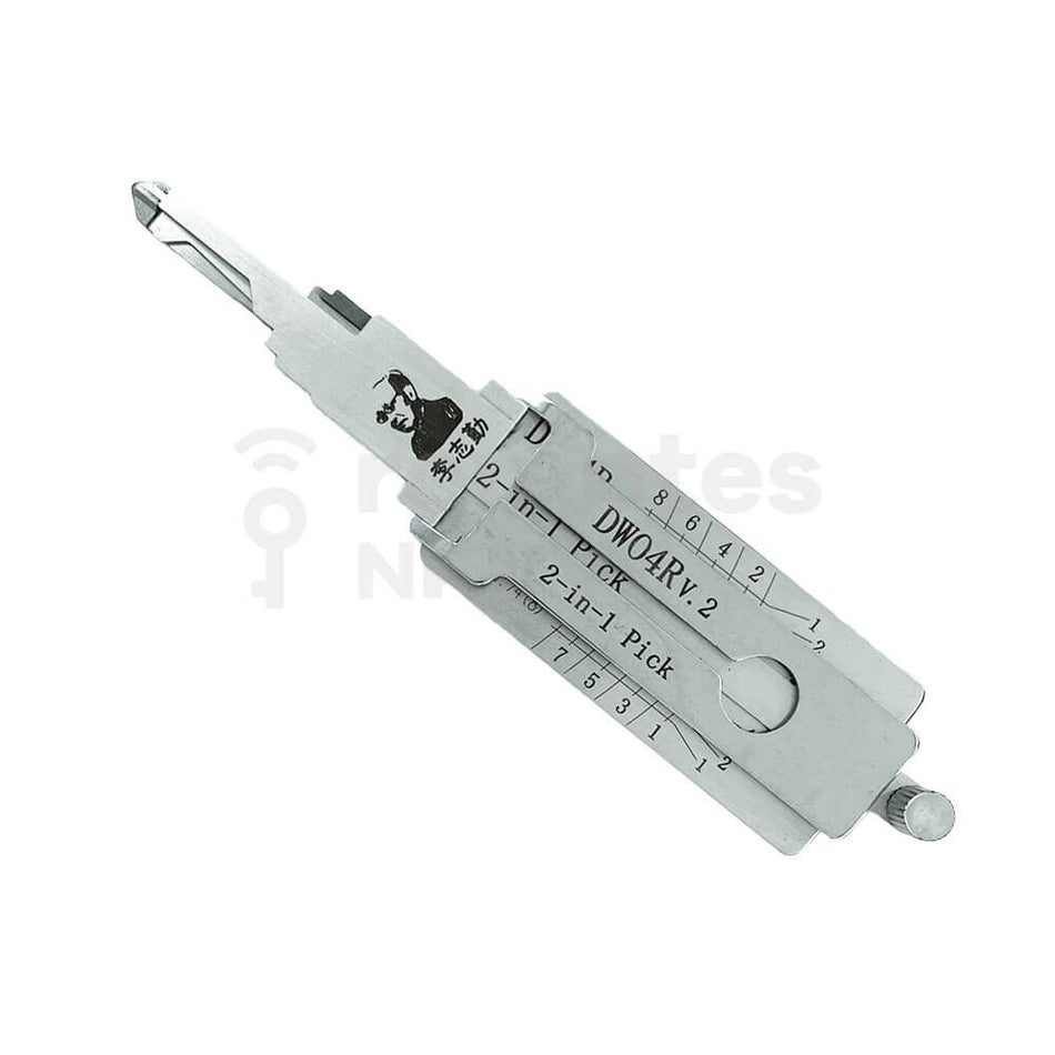 GM HOLDEN DW04R-AG Original Lishi 2-In-1 Pick Decoder
