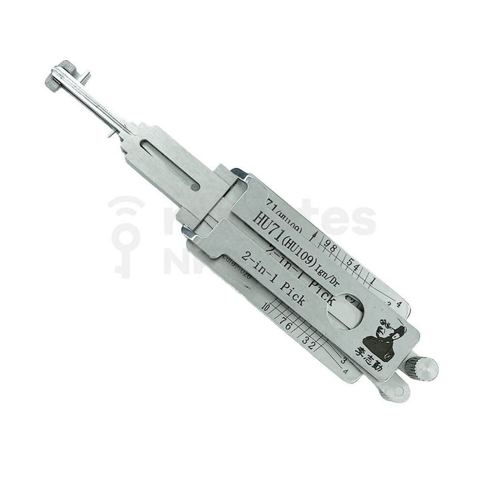 SCANIA Trucks HU71/HU109 Original Lishi 2-In-1 Pick Decoder (Ignition/Door)