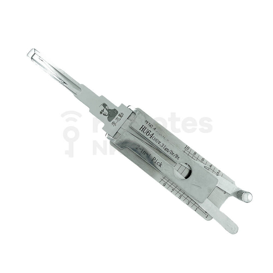 MERCEDES HU64(10) V3 Original Lishi 2-In-1 Pick Decoder (Ignition/Door/Boot)