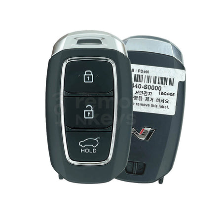 Hyundai i30 N Line 2018 Original 3 Buttons Smart Remote Key 8A 433MHz 95440-S0000 FCC ID: SYEC3FOB1608