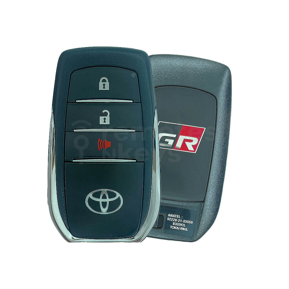 Toyota Hilux GR Sport 2023-2025 Genuine 2+1 Buttons Smart Remote Key 8A 312/314MHz FCC ID: B3U2K2L