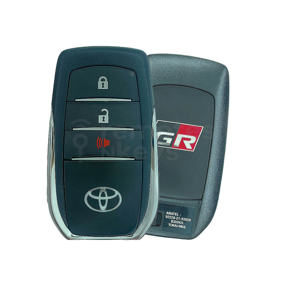 Toyota Hilux GR Sport 2023-2025 Genuine 2+1 Buttons Smart Remote Key 8A 312/314MHz FCC ID: B3U2K2L