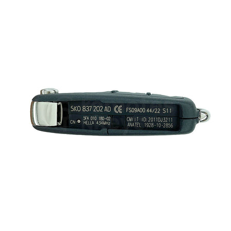 Volkswagen Golf/Jetta/Polo/Caddy Original 3 Buttons Flip Remote Key ID48 434MHz 5K0 837 202 AD