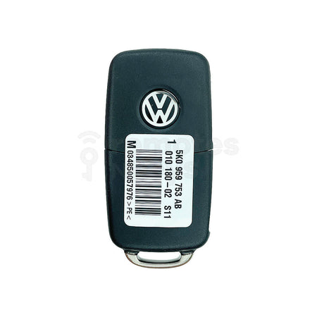Volkswagen Golf/Jetta/Polo/Caddy Original 3 Buttons Flip Remote Key ID48 434MHz 5K0 837 202 AD