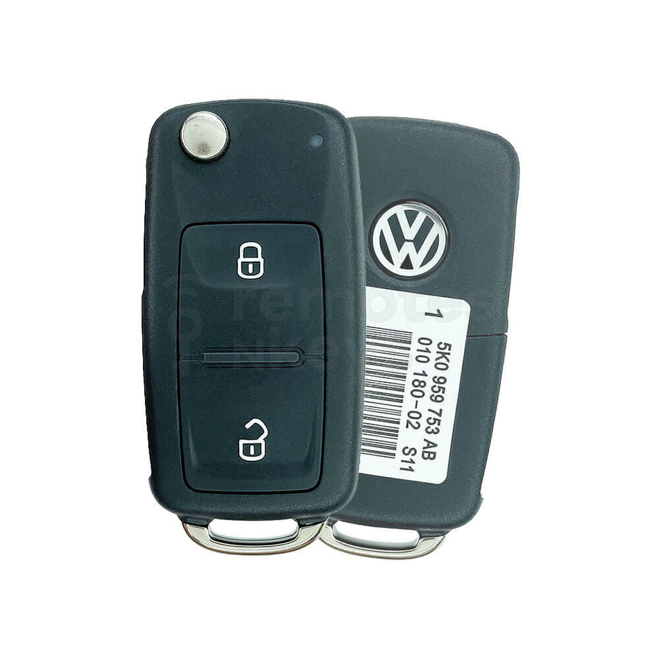 Volkswagen Amarok 2011-2016 Original 2 Buttons Flip Remote Key ID48 434MHz 7E0 837 202 AD