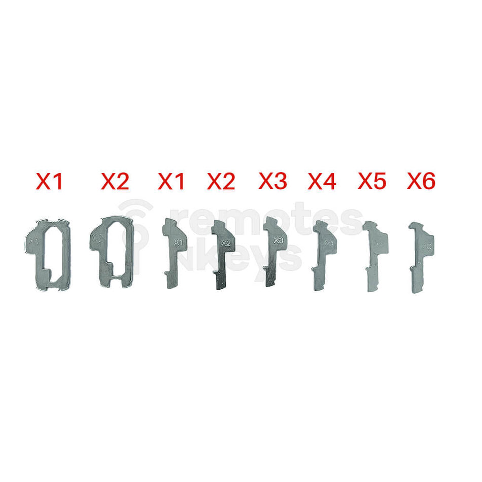 Honda Lock Wafer Set (HON66) - 8 Different Sizes