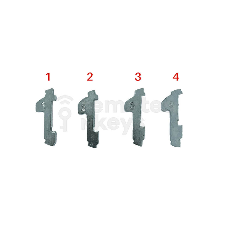 Subaru Lock Wafer Set (DAT17) - 4 Different Sizes
