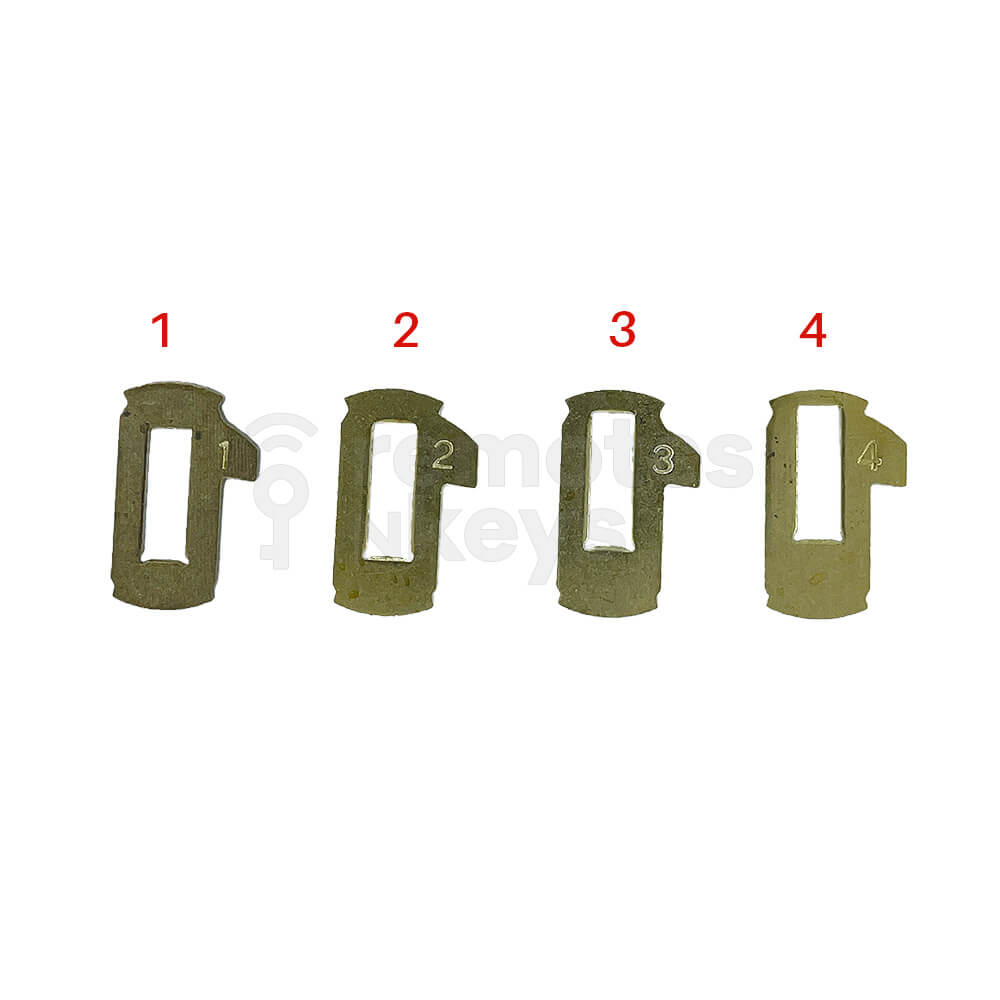 Nissan Lock Wafer Set (NSN14) - 4 Different Sizes