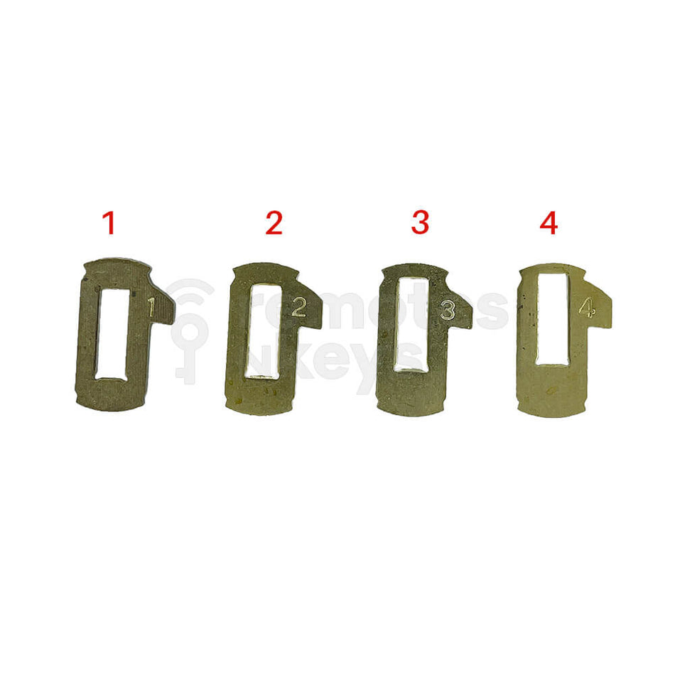 Nissan Lock Wafer Set (NSN14) - 4 Different Sizes