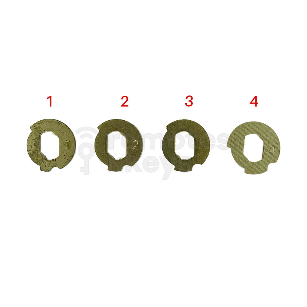 Ford Lock Wafer Set (FO21) - 4 Different Sizes
