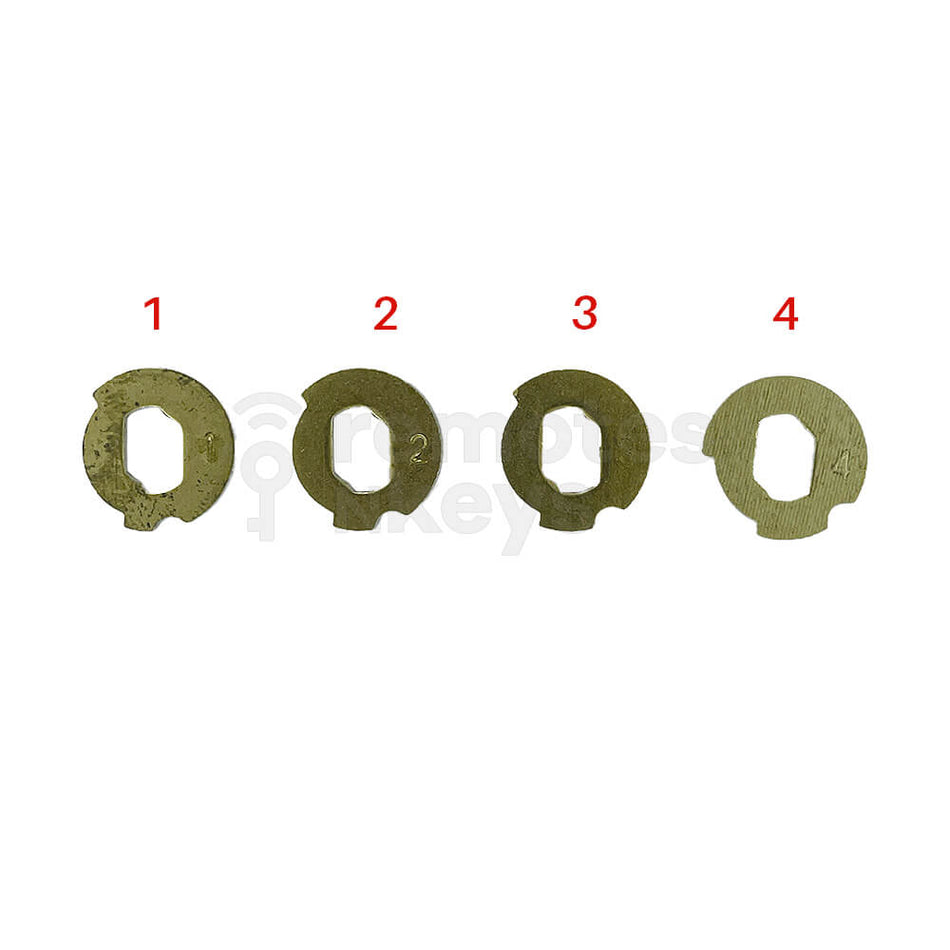 Ford Lock Wafer Set (FO21) - 4 Different Sizes