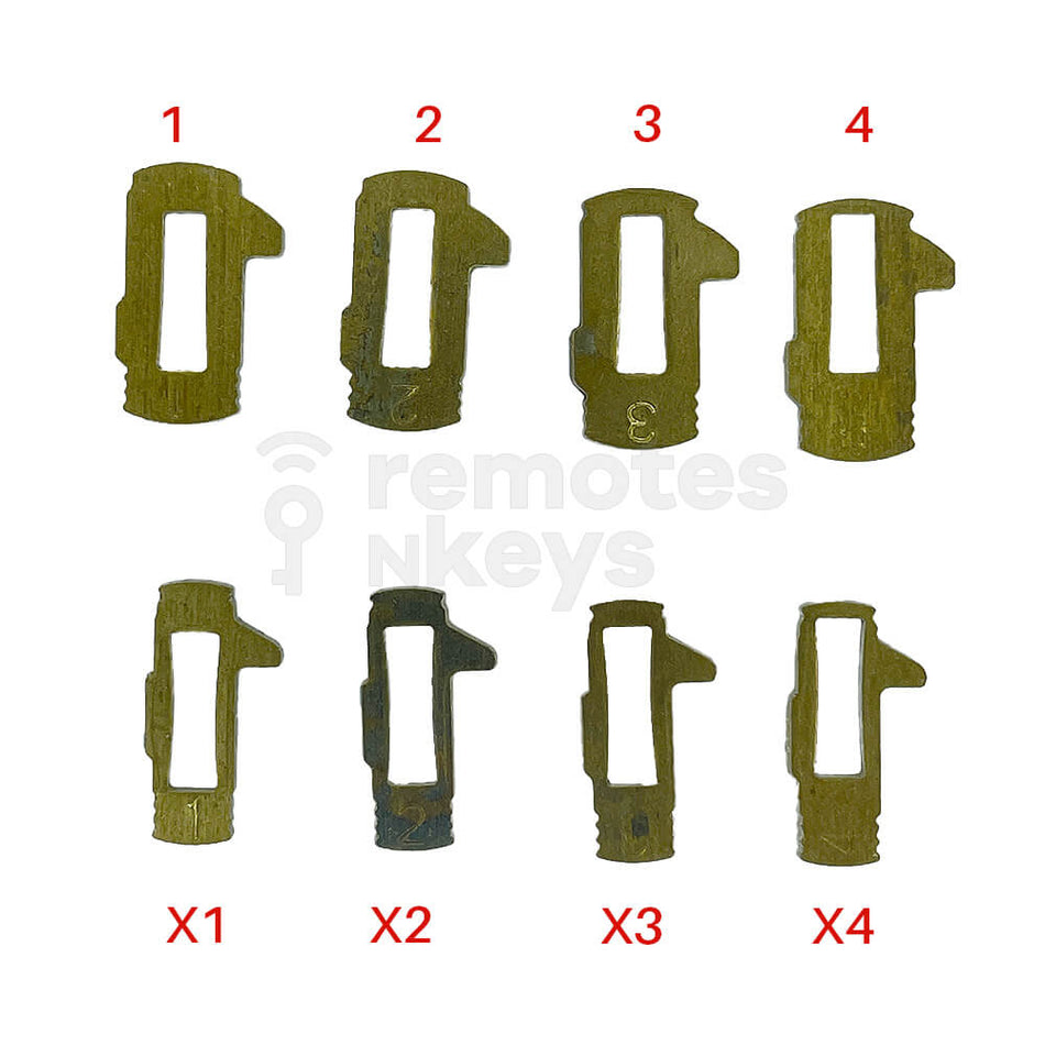 Chrysler/Jeep/Dodge Lock Wafer Set (CY24) - 8 Different Sizes