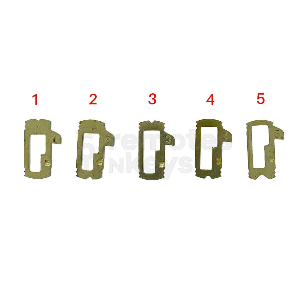 Mercedes Benz Lock Wafer Set (HU64) - 5 Different Sizes