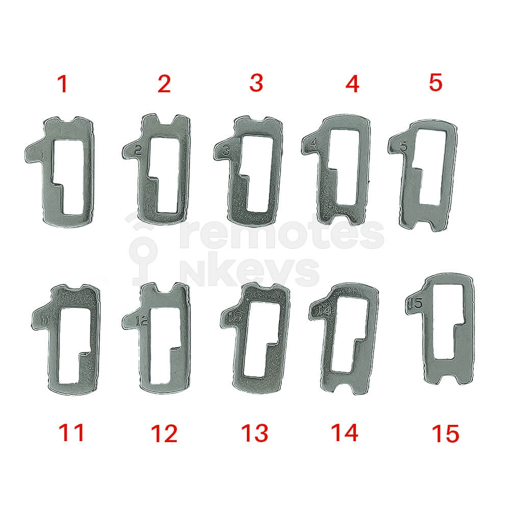 Ford/Mazda Lock Wafer Set (HU101) - 10 Different Sizes
