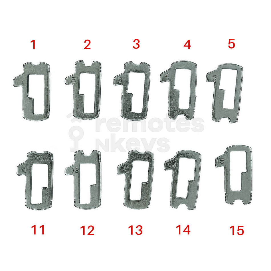 Ford/Mazda Lock Wafer Set (HU101) - 10 Different Sizes