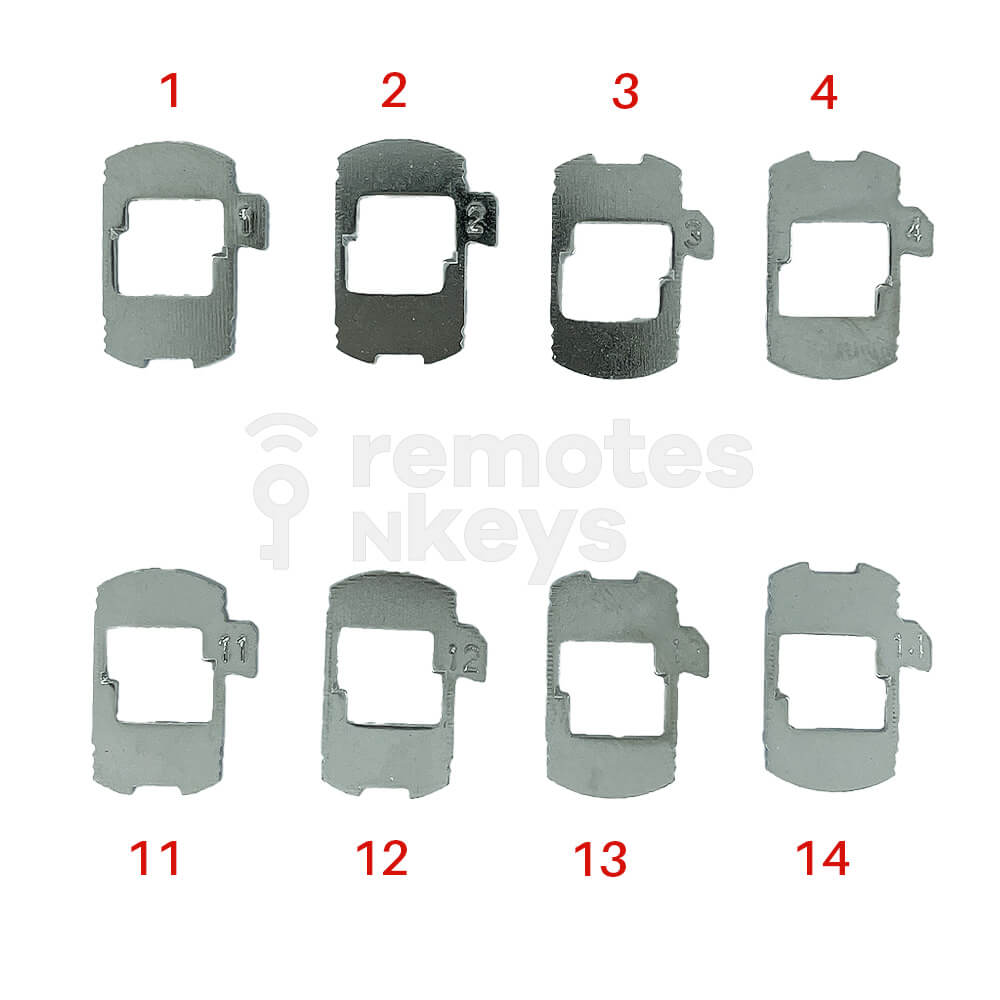 Audi/Volkswagen Edge Lock Wafer Set (HU162) - 8 Different Sizes