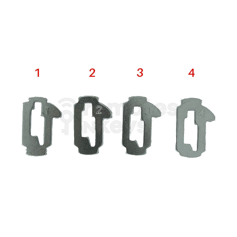 Toyota Lock Wafer Set (TOY43) - 4 Different Sizes