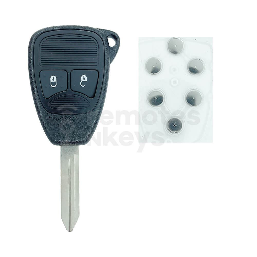 Chrysler Jeep Dodge 2 Buttons Remote Key Shell/Case CY24 Blade