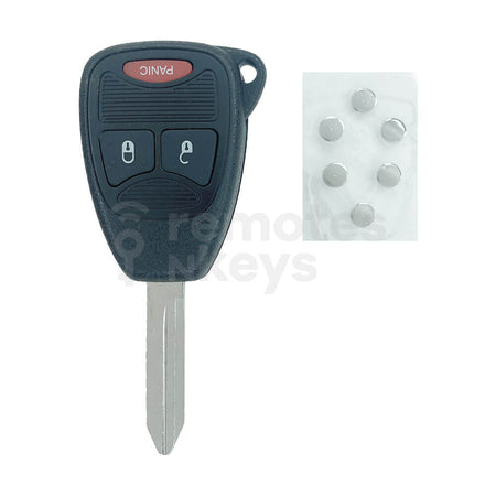 Chrysler Jeep Dodge 2+1 Buttons Remote Key Shell/Case CY24 Blade